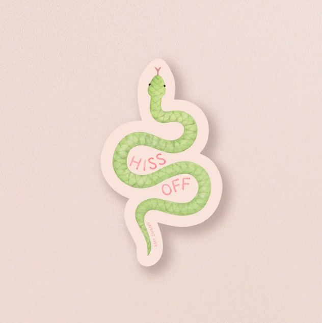 Hiss Off Snake Sticker