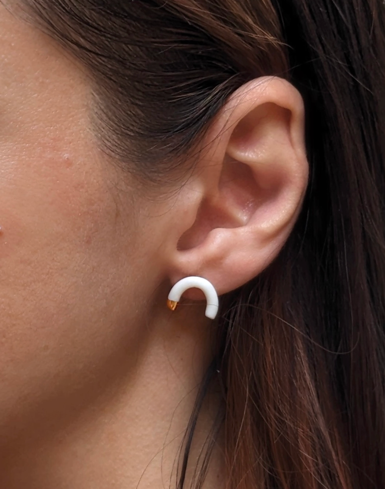 Arcsin Stud Earrings