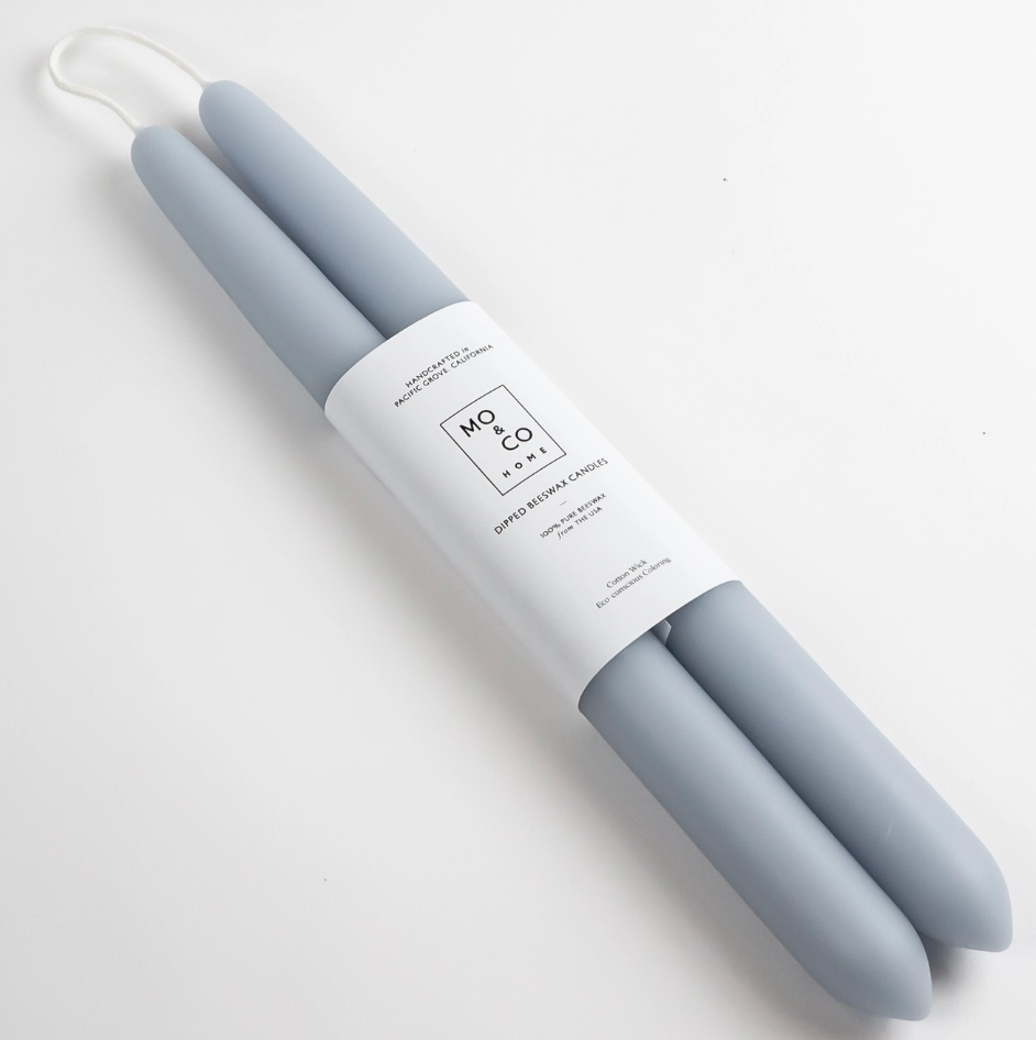 Bluebell Beeswax Taper Candles
