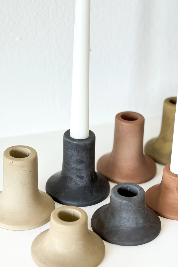 Mina Tall Taper Candle Holder