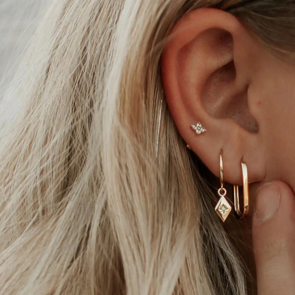 Avery Gold Hoops