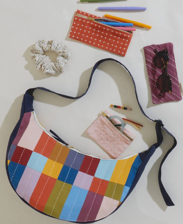 Mosaic Crescent Bag