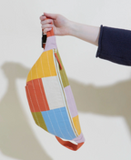 Checkered Sling Bag in Cloud