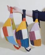 Checkered Sling Bag in Cloud