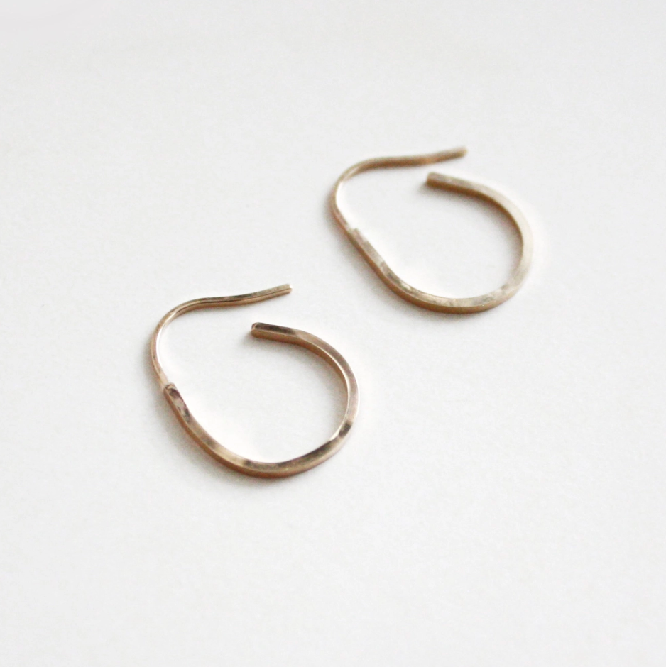 Small Oval Hoop Earrings