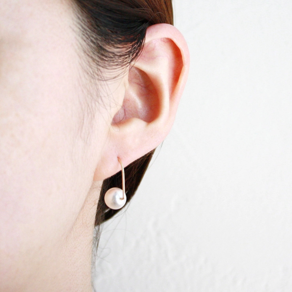 Amazonite Short Hook Stud Earrings