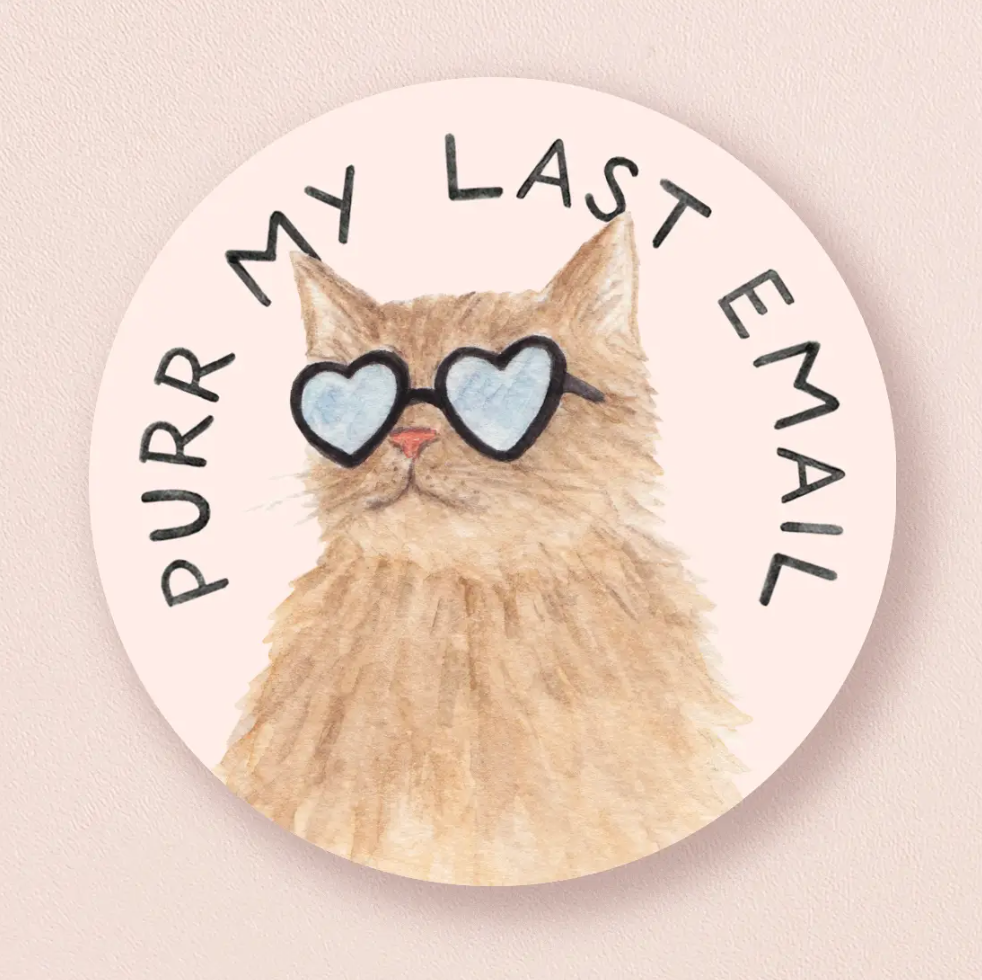 Purr My Last Email Sticker