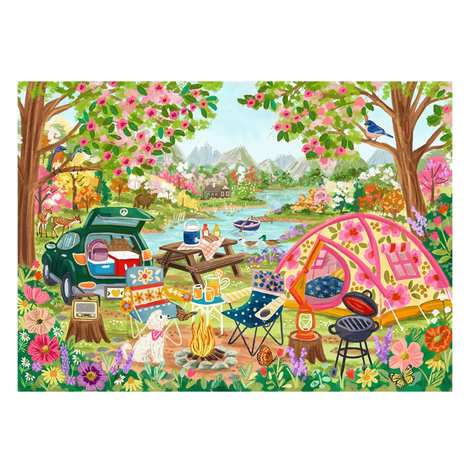 Campfire Florals 1000 Piece Jigsaw Puzzle
