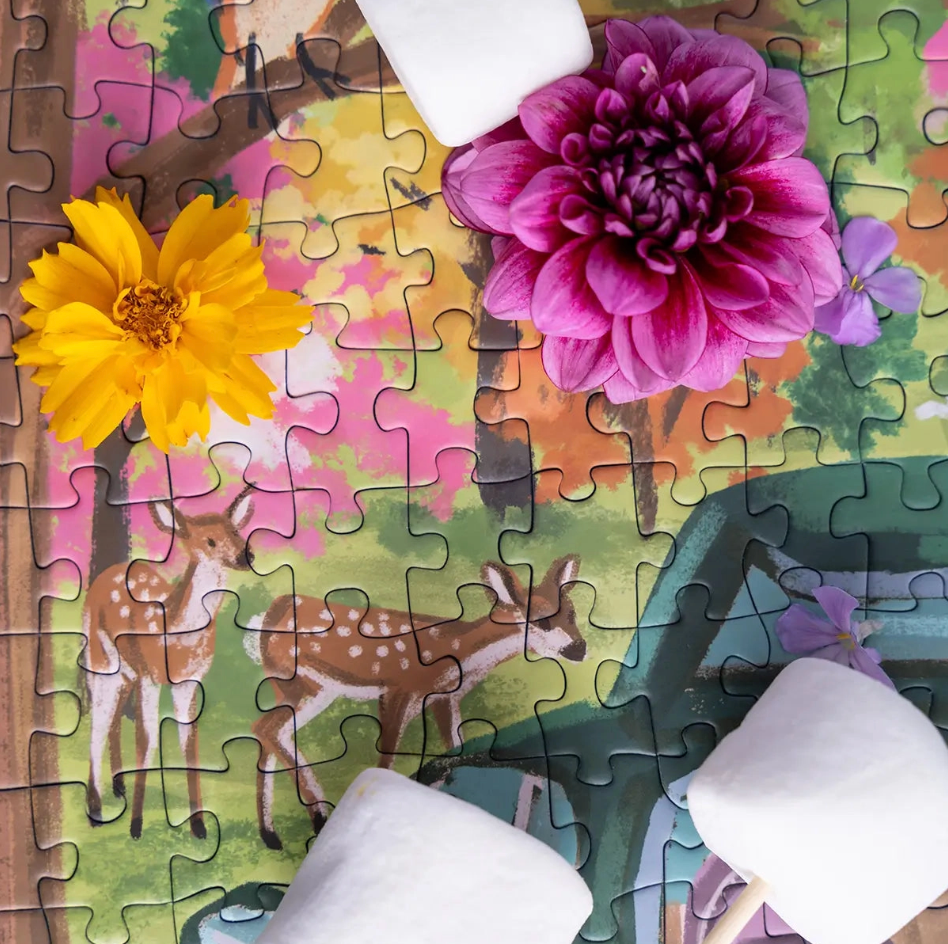 Campfire Florals 1000 Piece Jigsaw Puzzle
