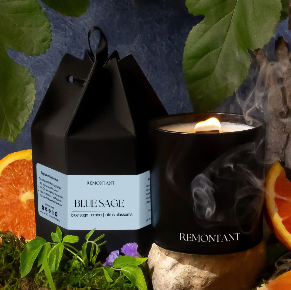 Blue Sage Candle