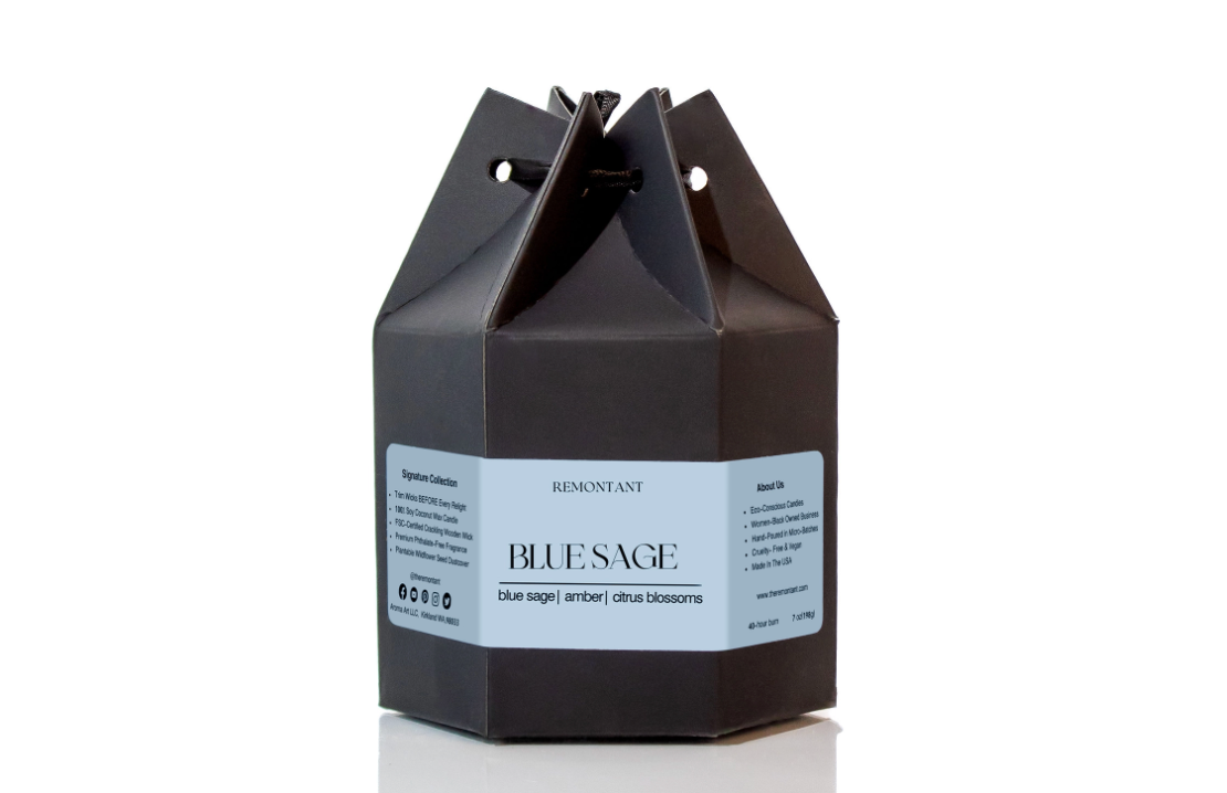 Blue Sage Candle