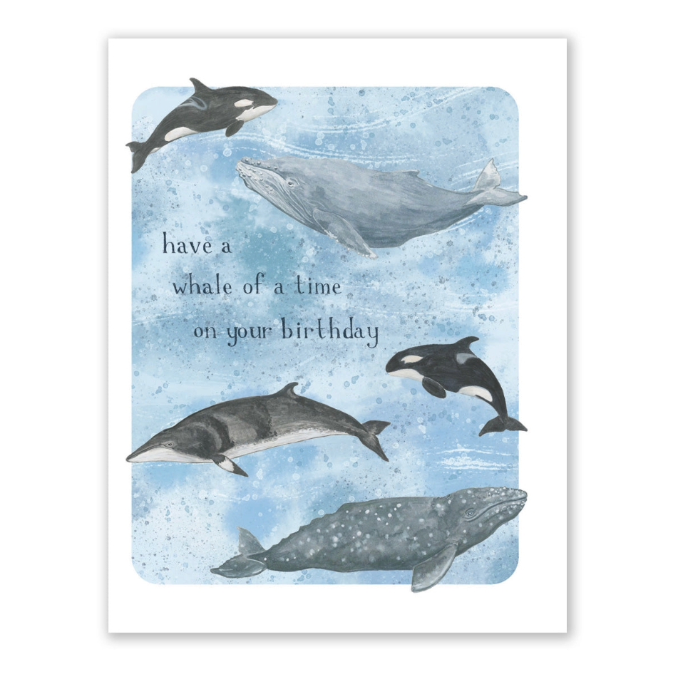 Whale of A Time Birthday Greeting Card