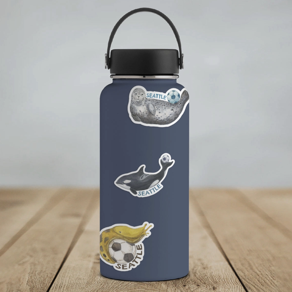 Seattle Soccer Banana Slug Sticker
