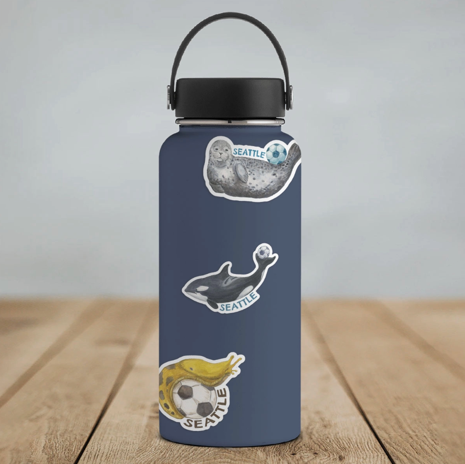 Seattle Soccer Banana Slug Sticker