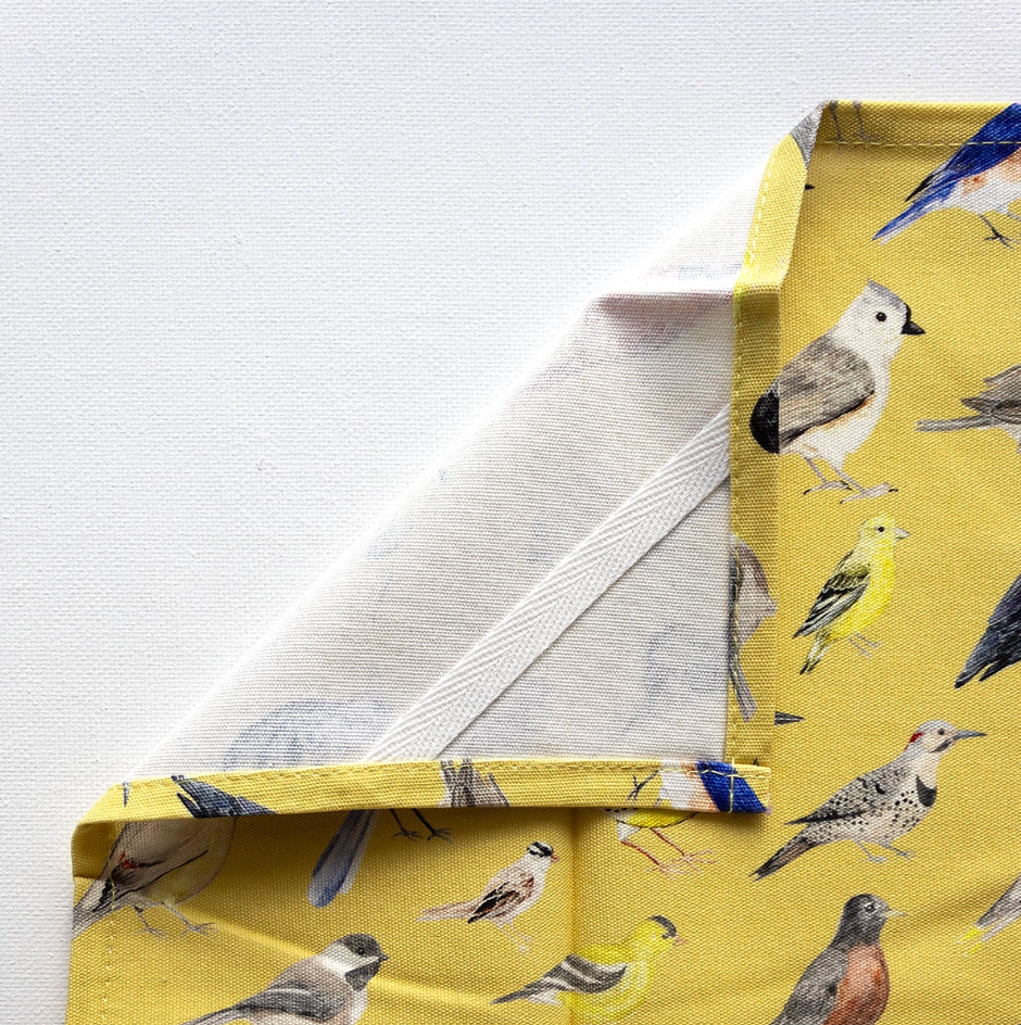 Backyard Birds Tea Towel