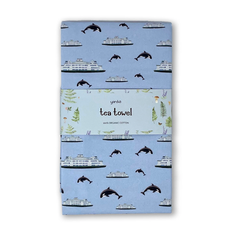 Ferry Orca Tea Towel