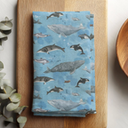 PNW Ocean Mammals Tea Towel