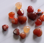 Carnelian Crystal Puff Heart, Small