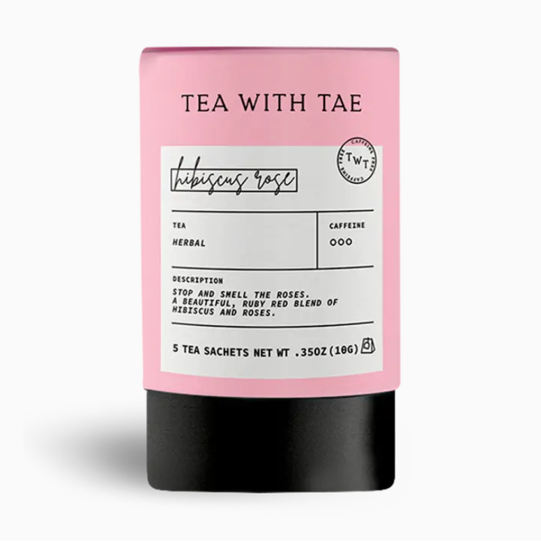 Hibiscus Rose Herbal Tea Tube Gift