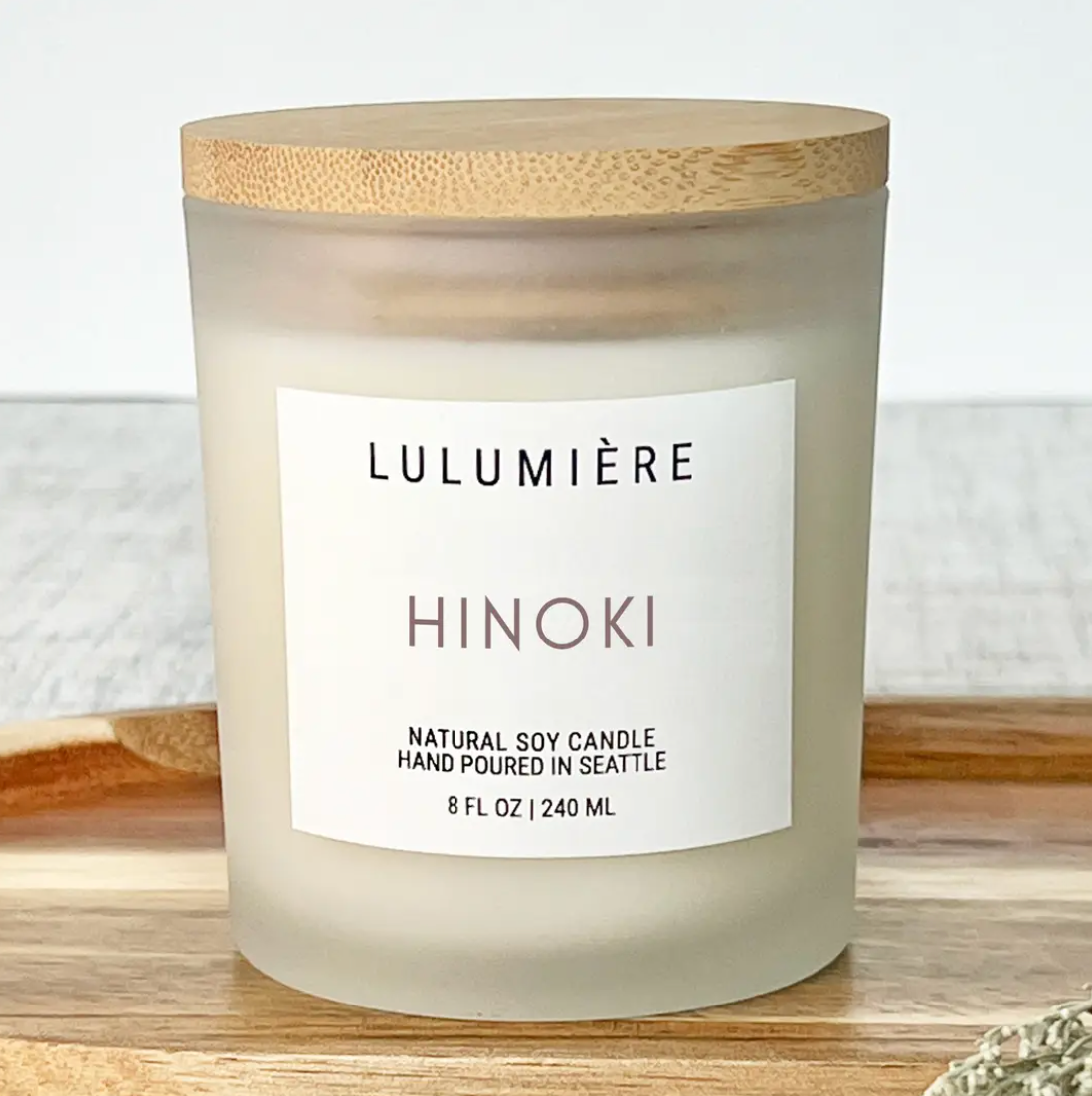 Hinoki Signature Glass Candle