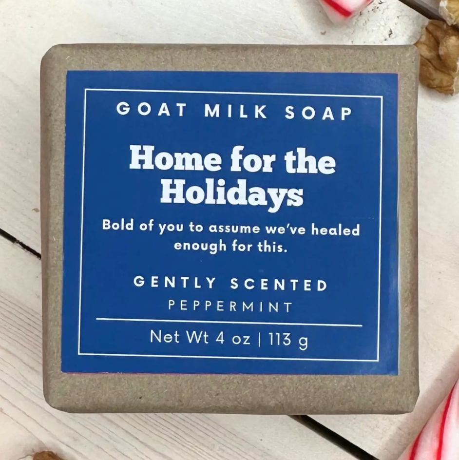 Home for the Holidays Peppermint Goat Milk Soap
