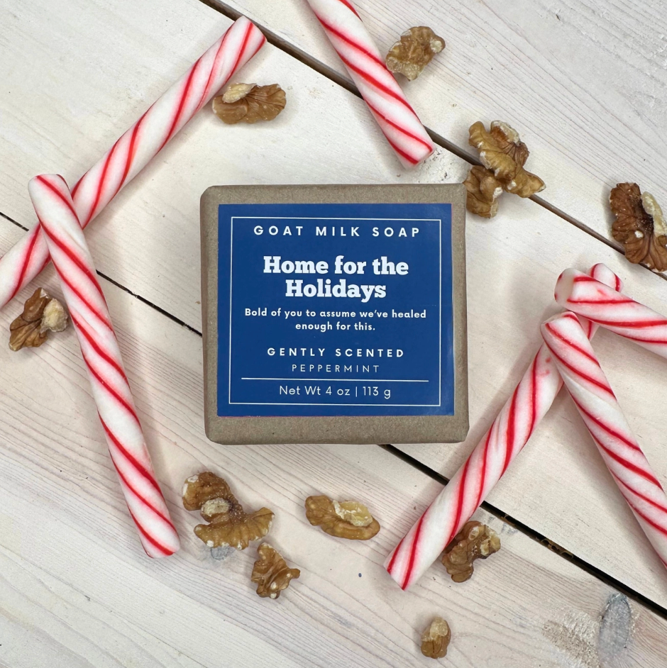 Home for the Holidays Peppermint Goat Milk Soap