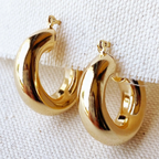 Thick Small Hoop Earrings