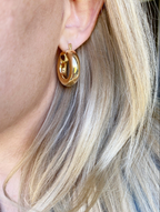 Thick Small Hoop Earrings