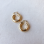 Thick Small Hoop Earrings