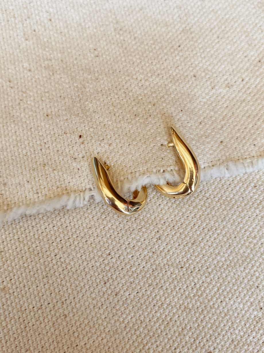 U-Shaped Hoop Earrings