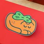 Persimmon Cat Sticker