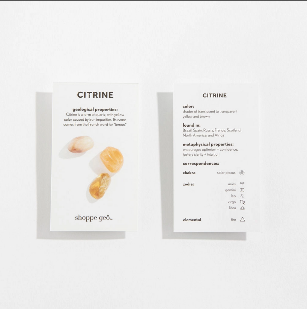 Crystal Property Cards