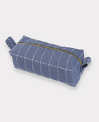 Small Grid-Stitch Toiletry Bag