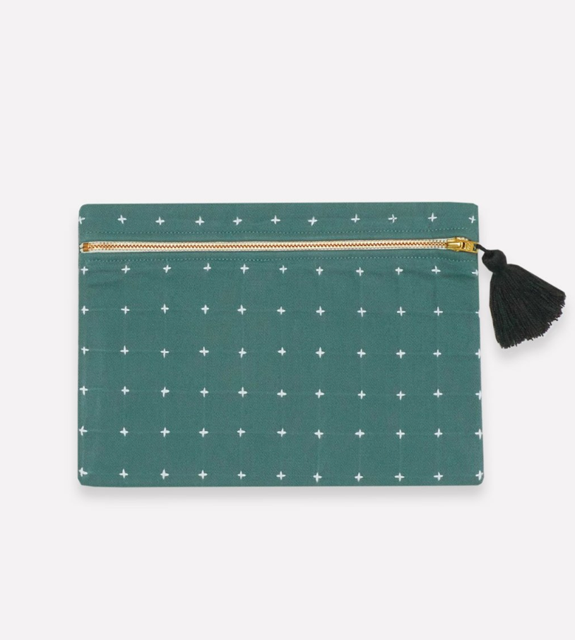 Cross-Stitch Pouch Clutch