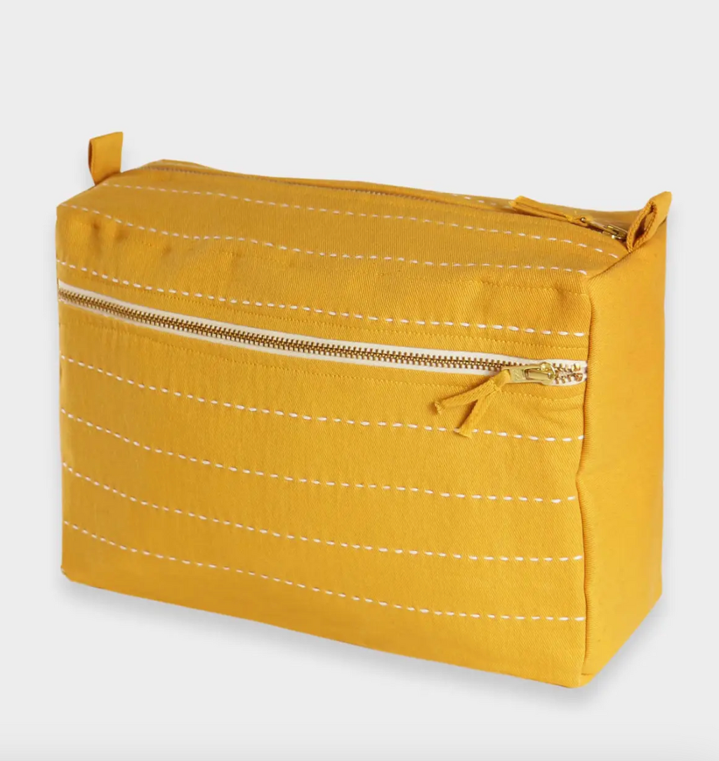 Large Pin-Stitch Toiletry Bag