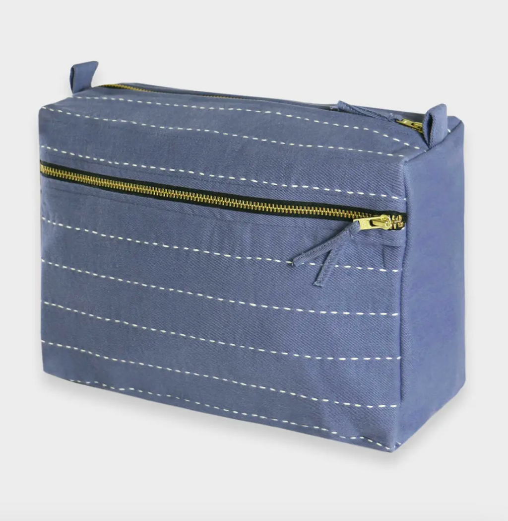 Large Pin-Stitch Toiletry Bag