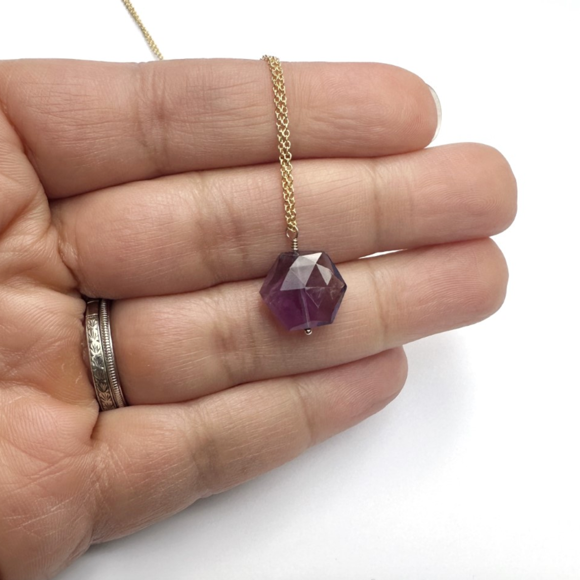Amethyst Simple Necklace