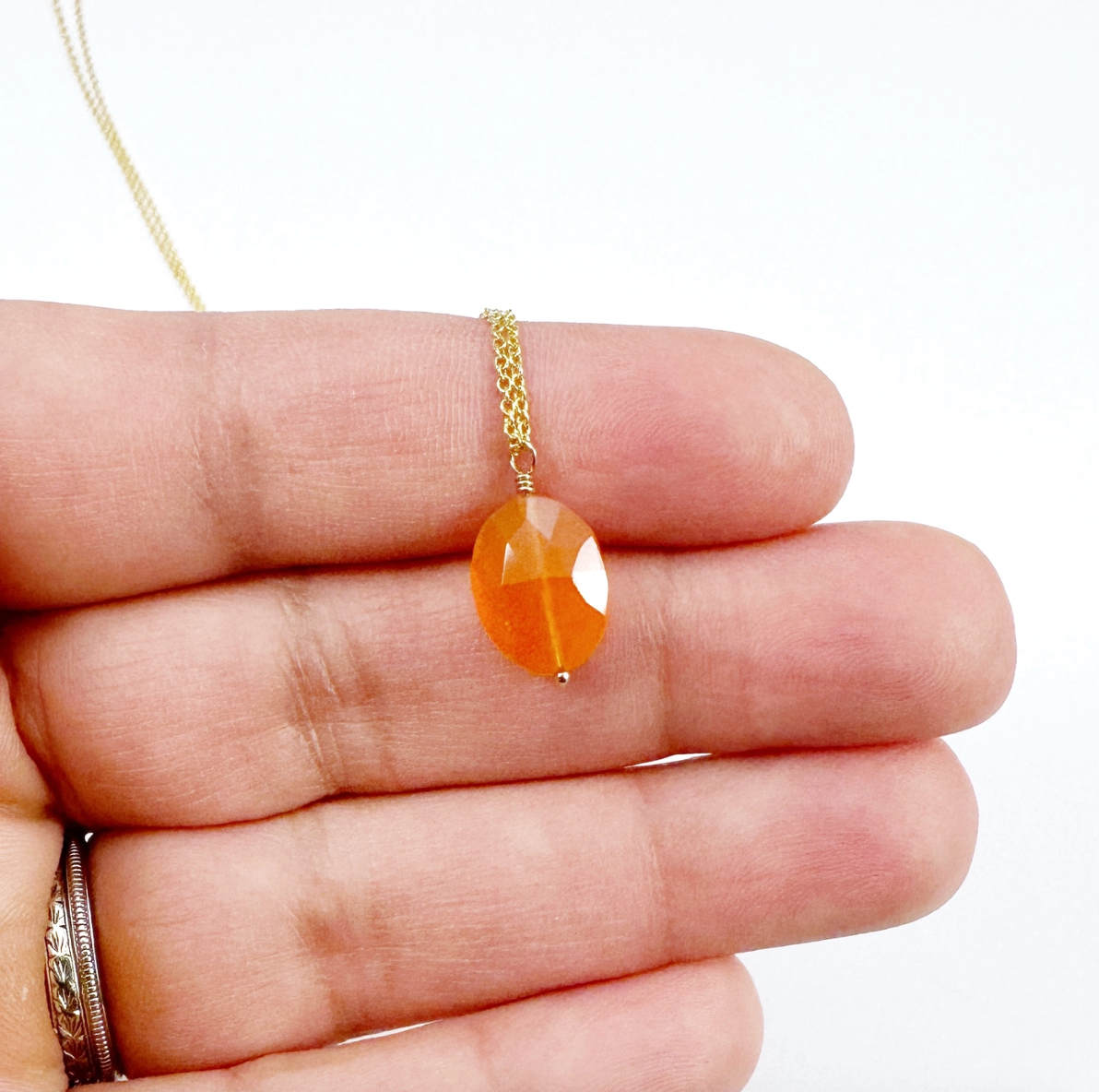 Carnelian Simple Necklace