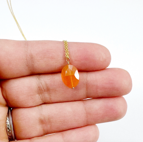 Carnelian Simple Necklace