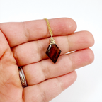 Red Tiger Eye Simple Necklace