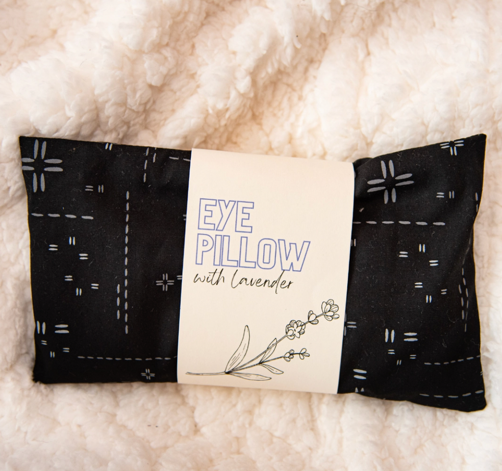 Weighted Aromatherapy Eye Pillow, Deco Stitch