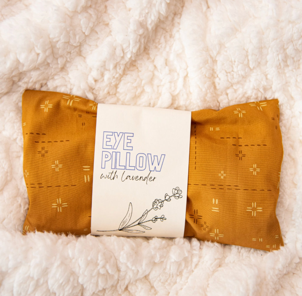 Weighted Aromatherapy Eye Pillow, Deco Stitch