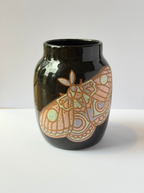 Black Moth Vase