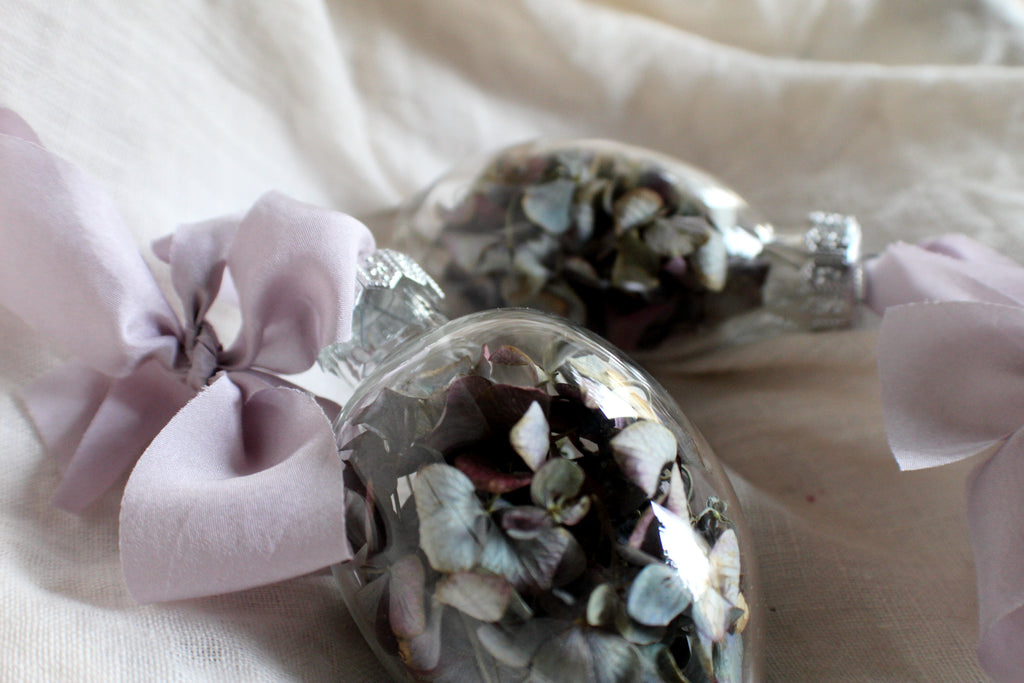 Holiday Dried Glass Ornament