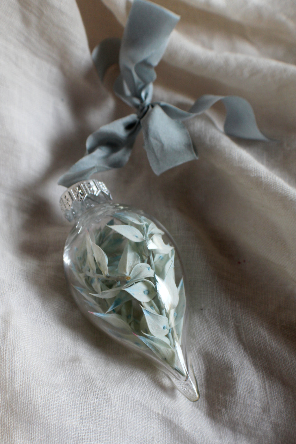 Holiday Dried Glass Ornament