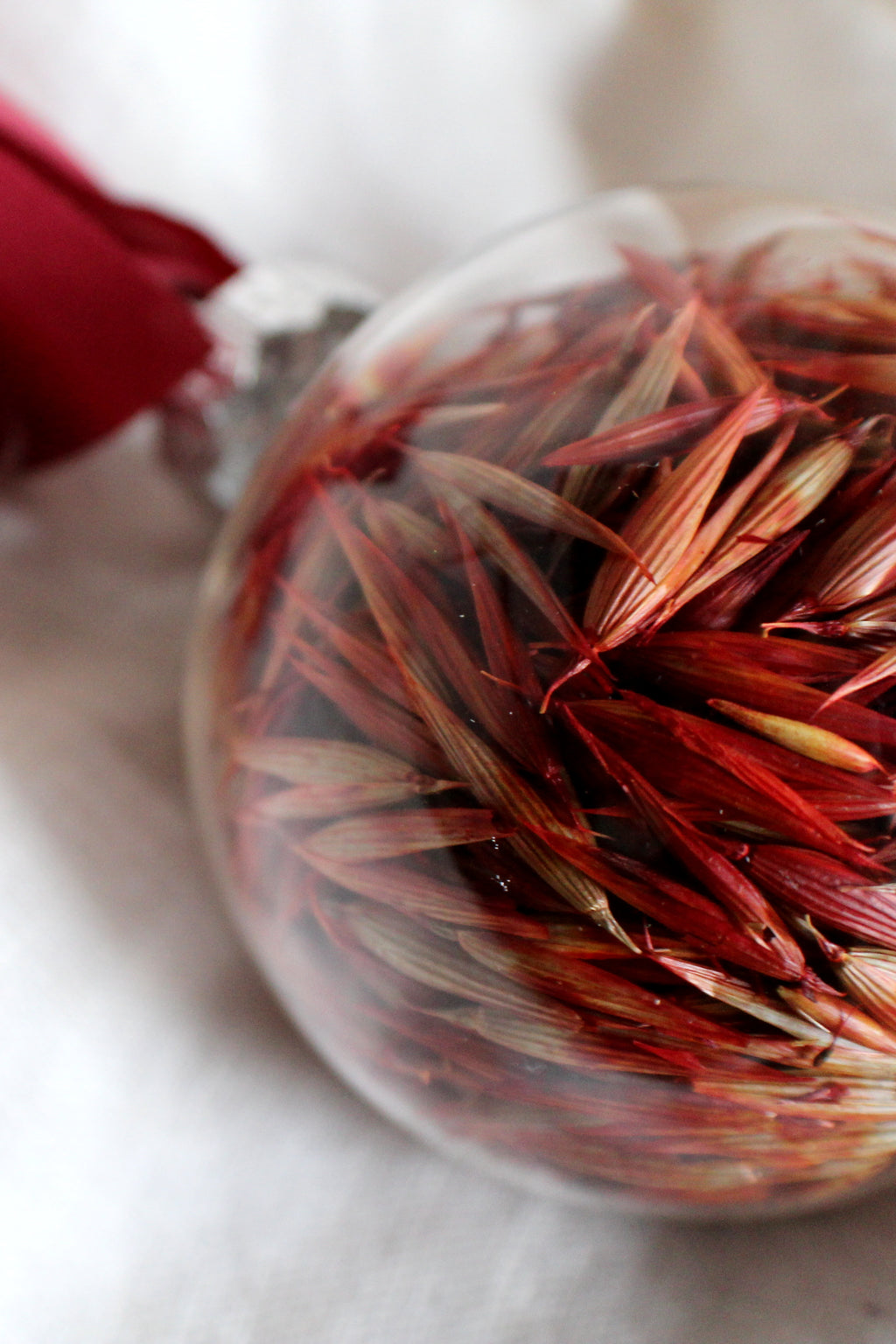 Holiday Dried Glass Ornament