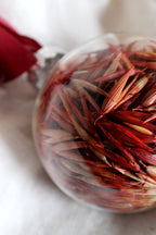 Holiday Dried Glass Ornament