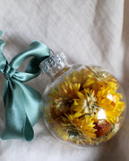 Holiday Dried Glass Ornament