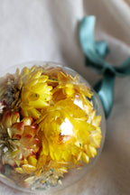 Holiday Dried Glass Ornament