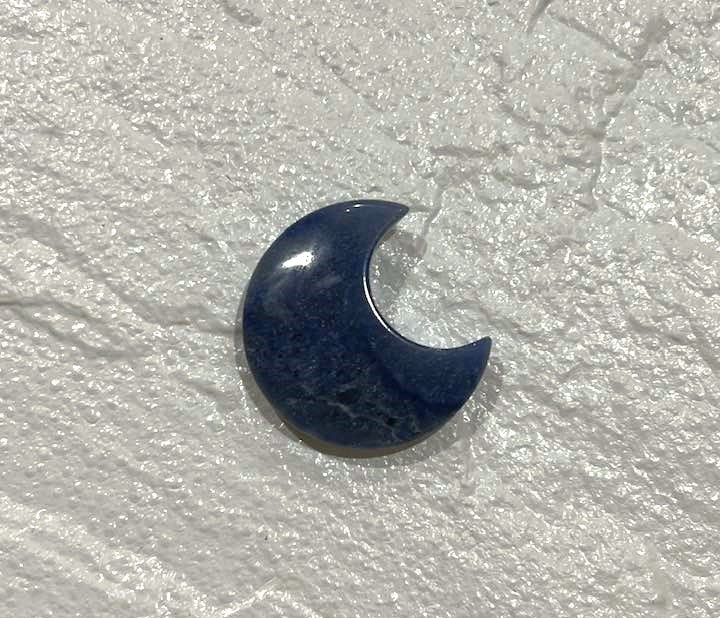 Blue Aventurine Crystal Moon